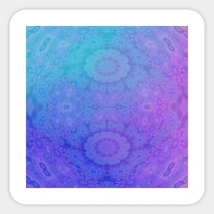 Ombre Hippie Tie Dye Flowers Sticker